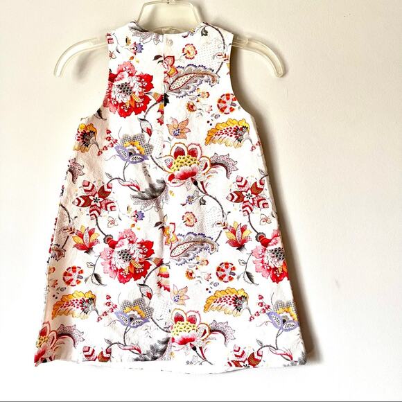 La Mascot Venezia girls jacquard floral sleeveless summer dress size 8 - Picture 3 of 9